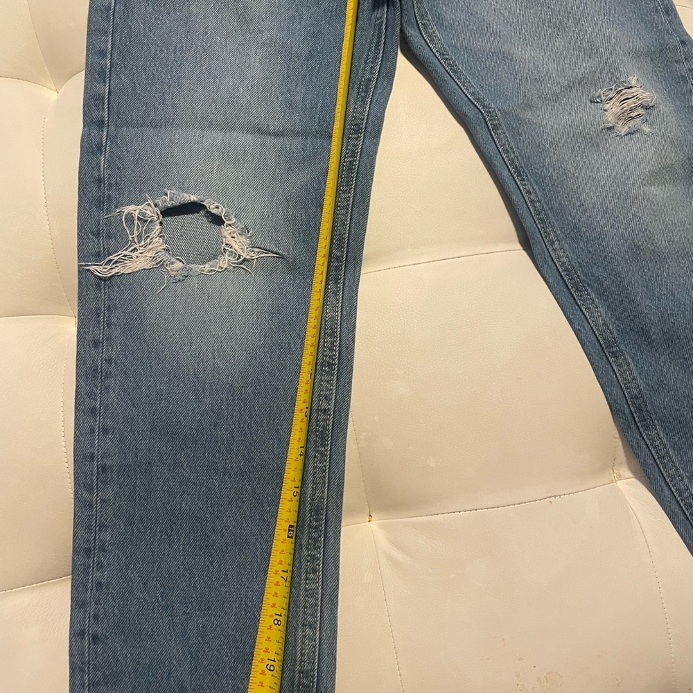 Zara girls Distressed Blue Denim Jeans - Picture 7 of 7